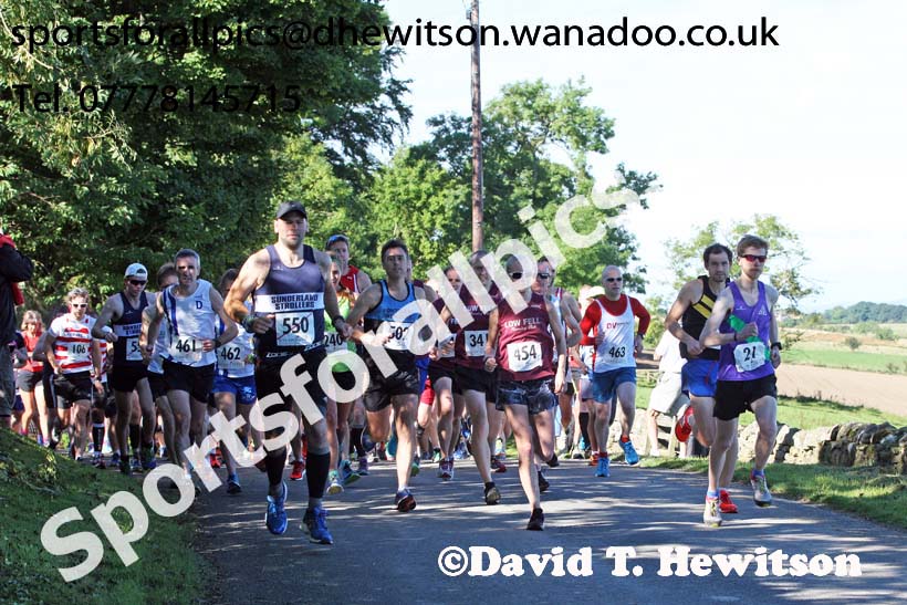 The start of the Tynedale Jelly Tea 10 Mile and 15 Mile Road Race, Hexham. Photo: David T. Hewitson/Sports for All Pics